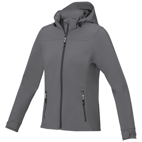 Veste SOFTSHELL publicitaire - femme - LANGLEY Gris acier